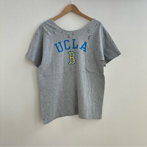 UCLA Bruins Gray Off the Shoulder T-Shirt